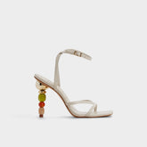Aldo Beachglass in White Bone - Strappy heeled sandal White/bone