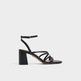 Aldo Esther Black Women's Block heels - Strappy heeled sandal, Block heel Black